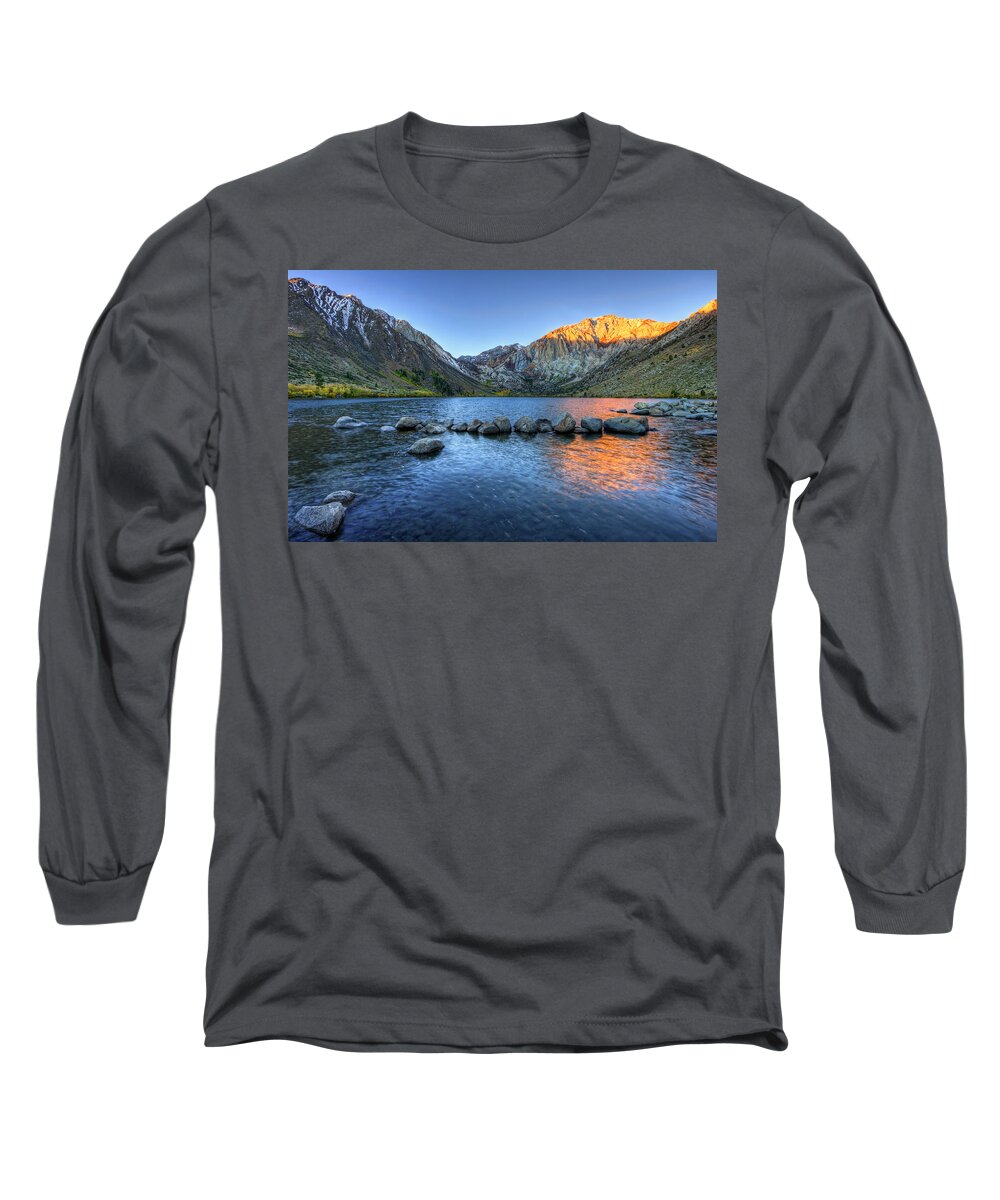 Lake Long Sleeve T-Shirt featuring the photograph Sunrise at Convict Lake by Beth Sargent