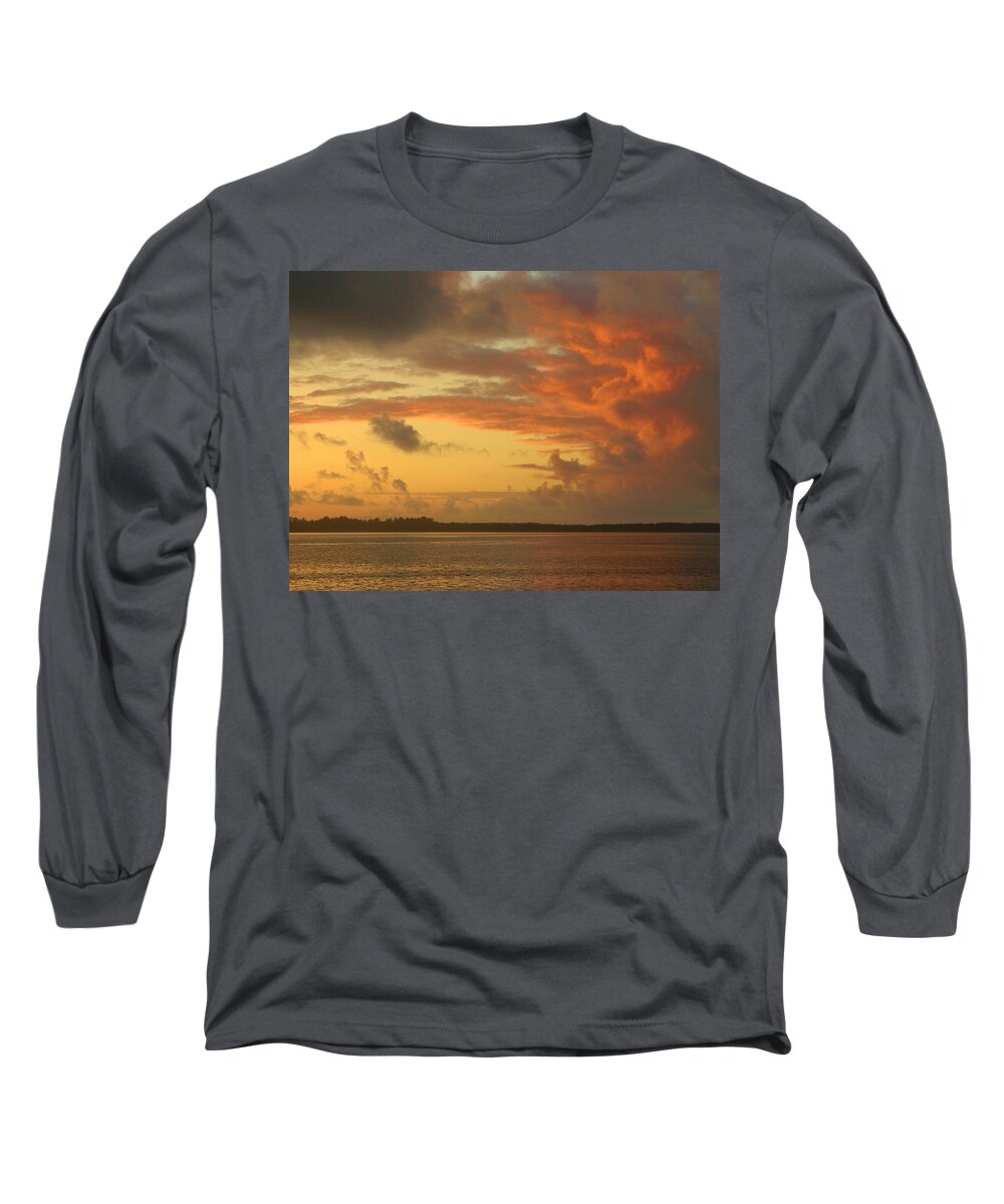 Sunset Long Sleeve T-Shirt featuring the photograph Sunset Before Funnel Cloud by Gallery Of Hope 