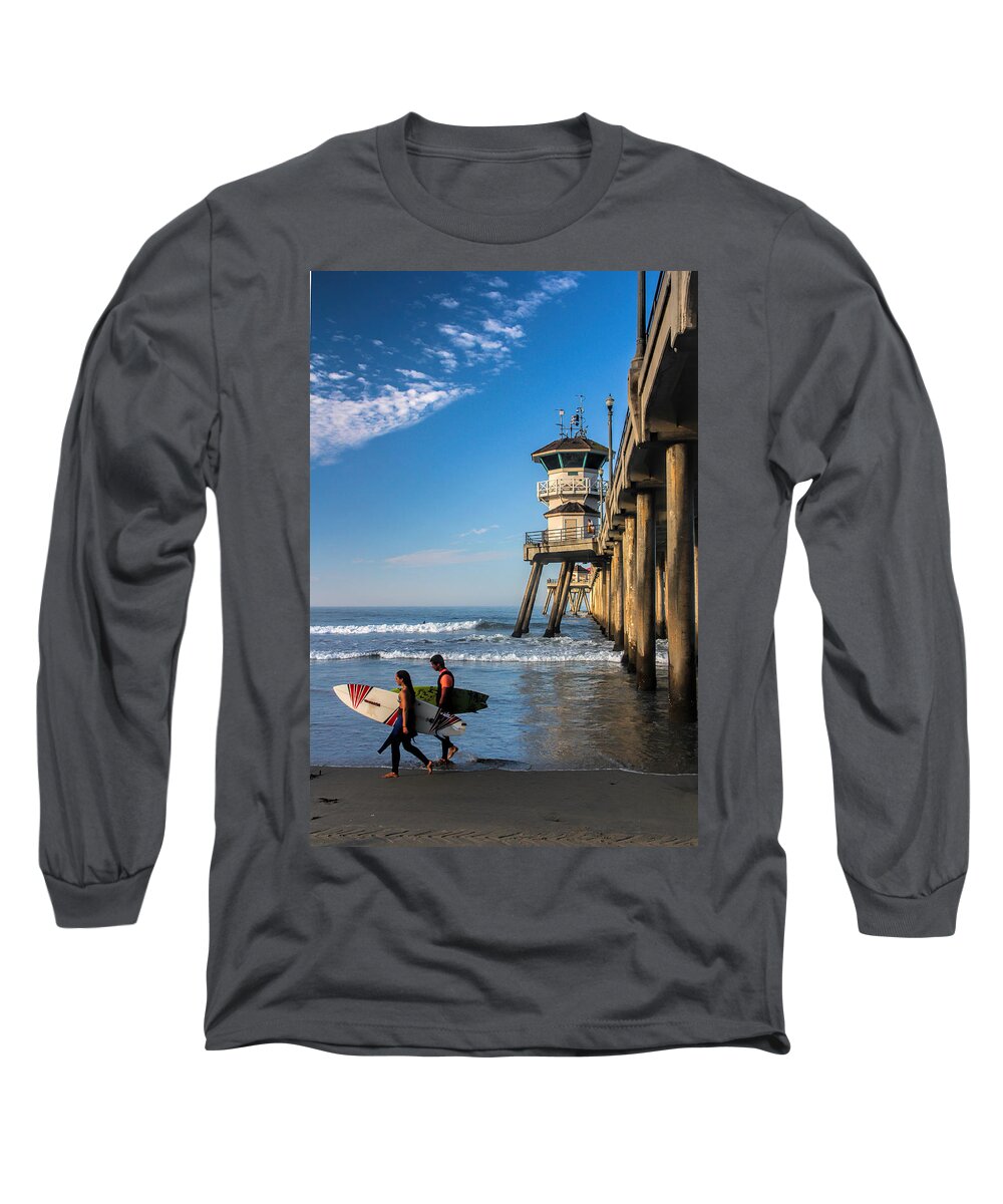 Water Long Sleeve T-Shirt featuring the photograph Surf's up by Tammy Espino