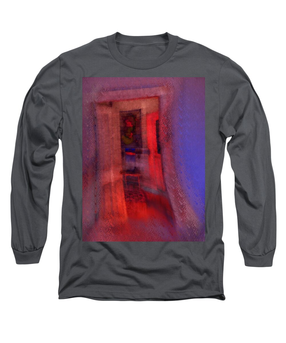 Door Long Sleeve T-Shirt featuring the painting The Door by Suzy Norris