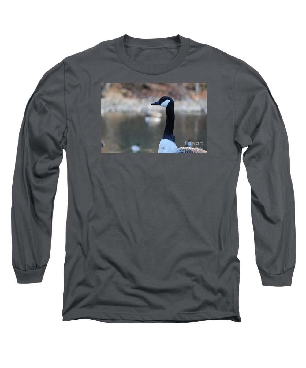 Goose Long Sleeve T-Shirt featuring the photograph The Gander by David Jackson