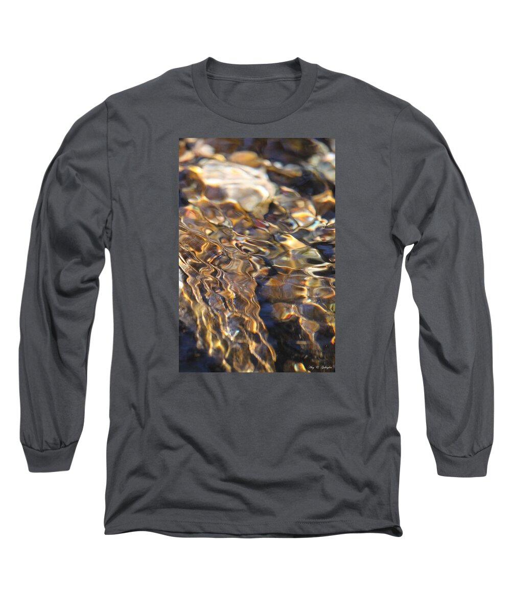 Water Long Sleeve T-Shirt featuring the photograph The Music and Motion of Water by Amy Gallagher