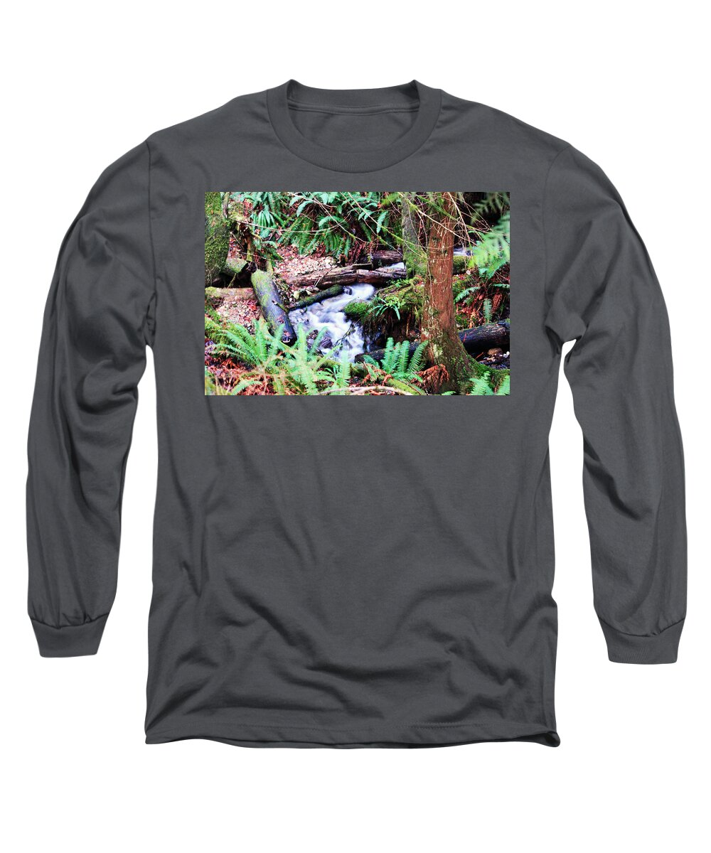 Creek Long Sleeve T-Shirt featuring the photograph The Unknown Creek by Edward Hawkins II