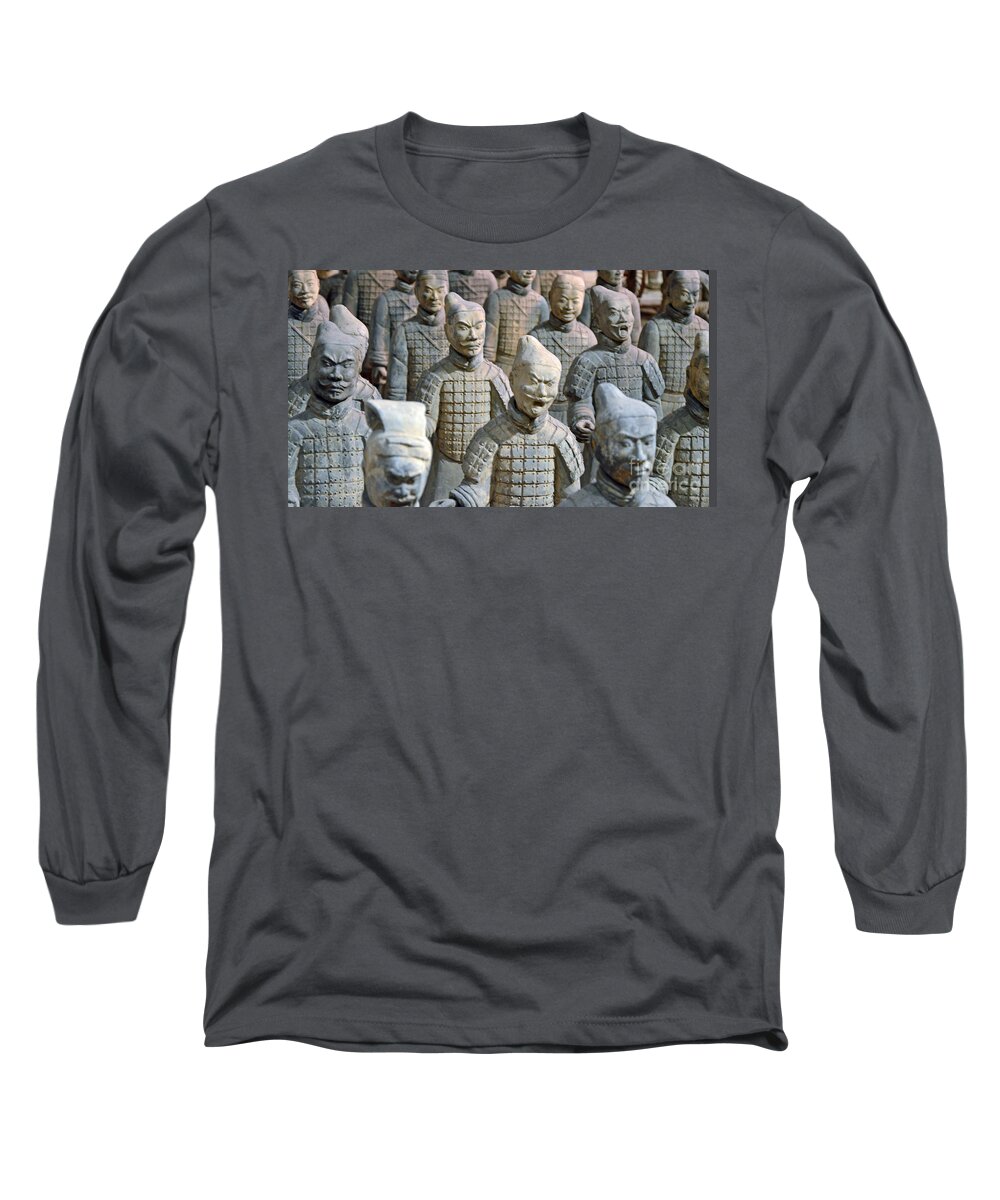 Tomb Warriers Long Sleeve T-Shirt featuring the photograph Tomb Warriors by Robert Meanor