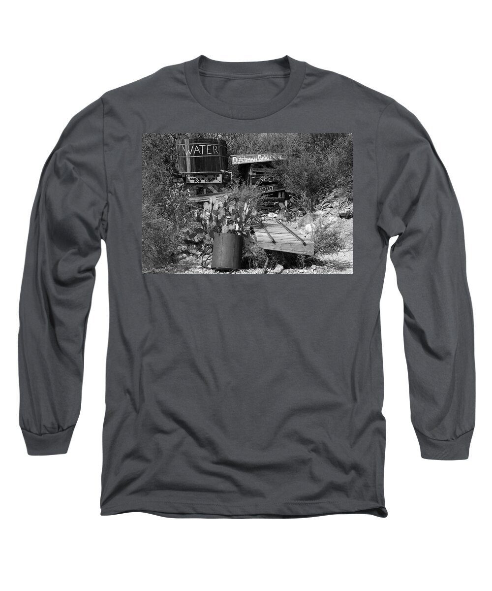 Tortilla Flats Long Sleeve T-Shirt featuring the photograph Tortilla Flats Mine by Richard J Cassato