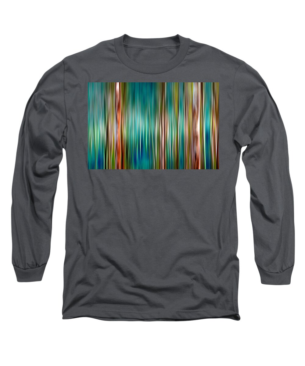 Landscape Long Sleeve T-Shirt featuring the digital art Tree Line by Az Jackson