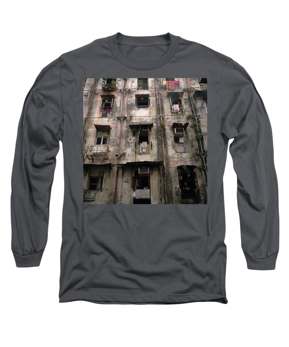 Mumbai Long Sleeve T-Shirt featuring the photograph Urban Bombay by Shaun Higson