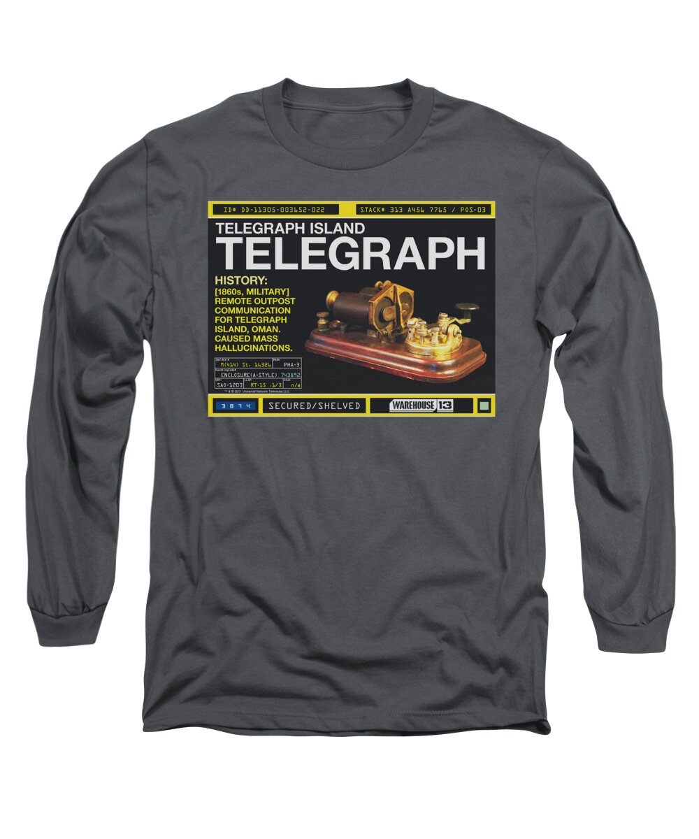 Warehouse 13 Long Sleeve T-Shirt featuring the digital art Warehouse 13 - Telegraph Island by Brand A