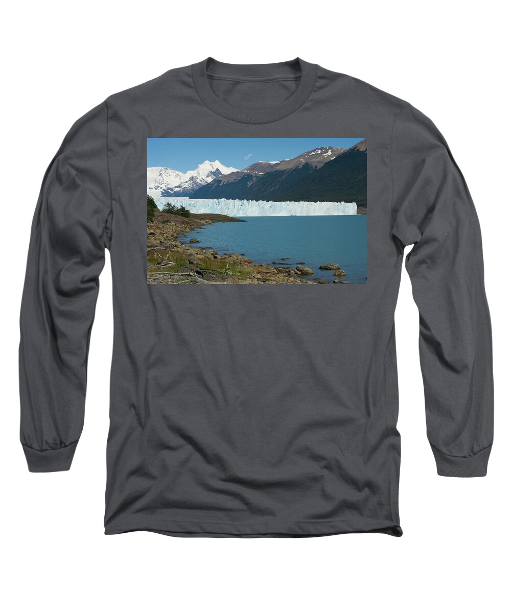 Patagonia Long Sleeve T-Shirt featuring the photograph White Glacier by Richard Gehlbach