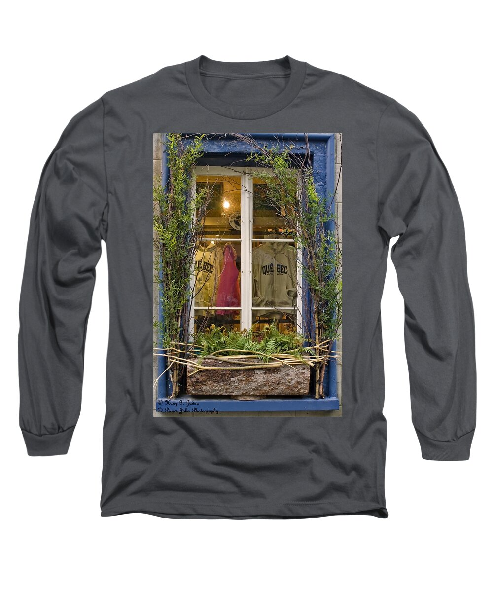 Window Long Sleeve T-Shirt featuring the photograph Windows Of Quebec 3 by Hany J