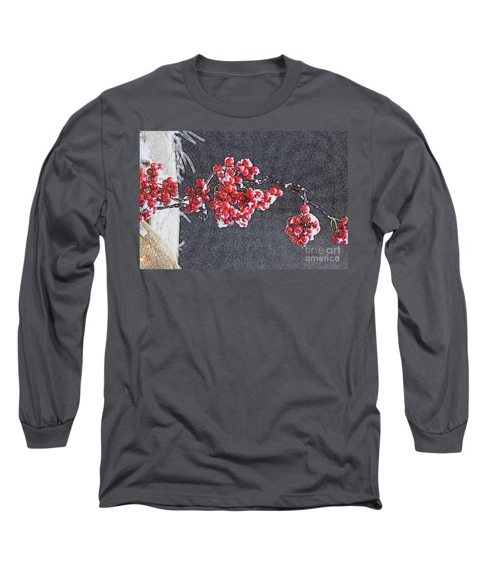 Berry Long Sleeve T-Shirt featuring the photograph Winter Berries II by Karin Everhart