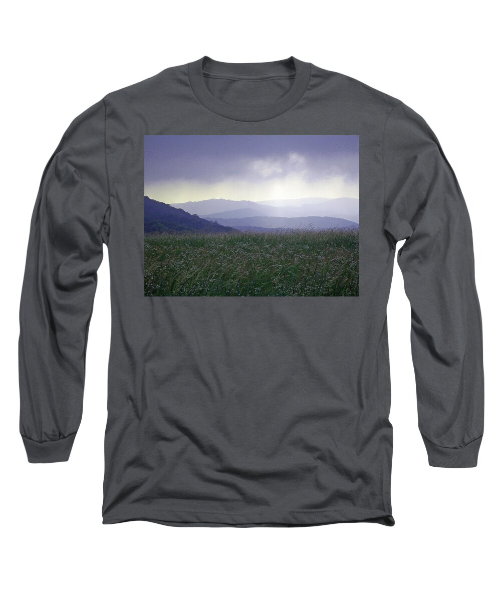 Blue Ridge Parkway Long Sleeve T-Shirt featuring the photograph Wow Blue Ridge by Deborah Ferree