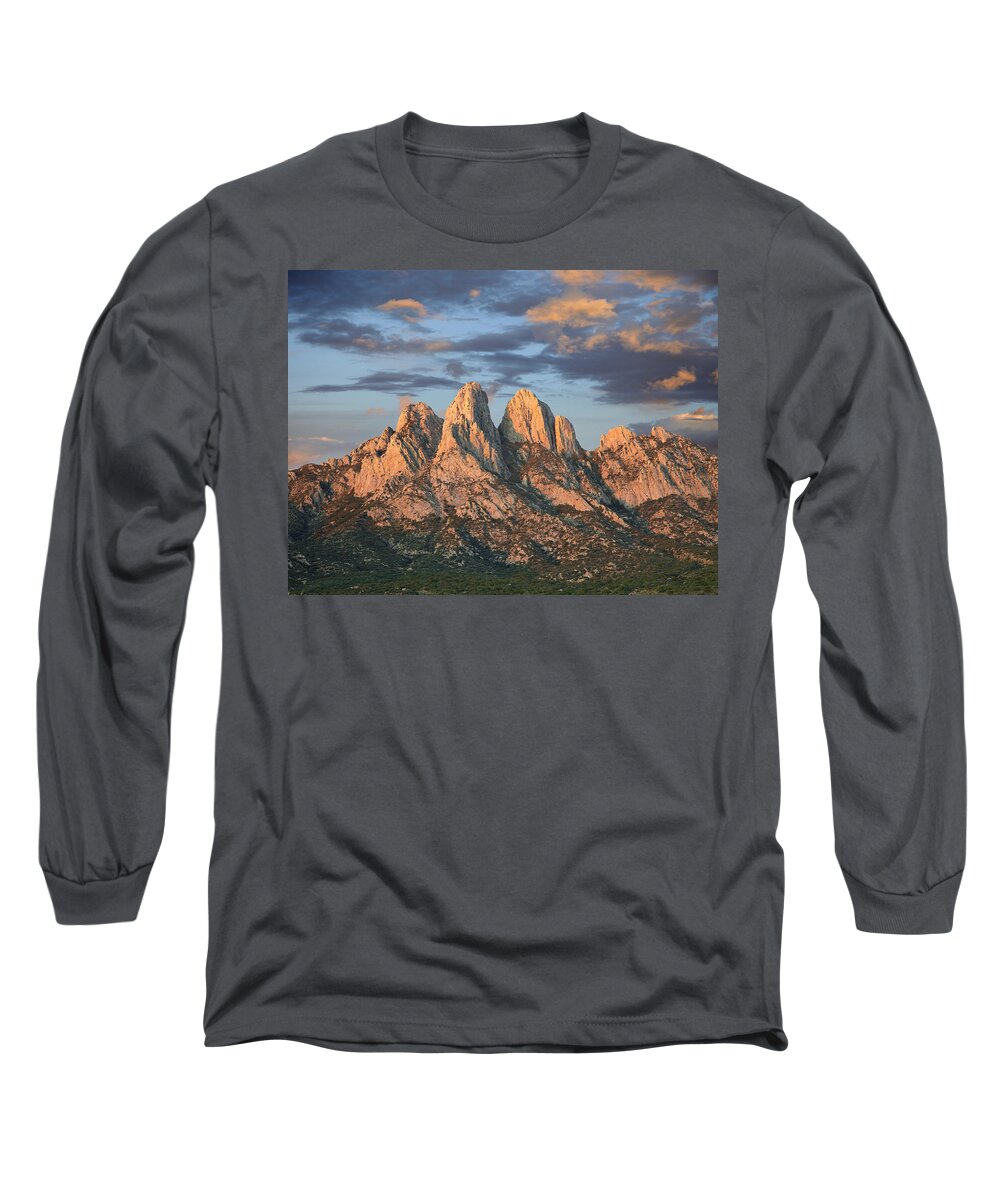 00438928 Long Sleeve T-Shirt featuring the photograph Organ Mountains Near Las Cruces New #1 by Tim Fitzharris