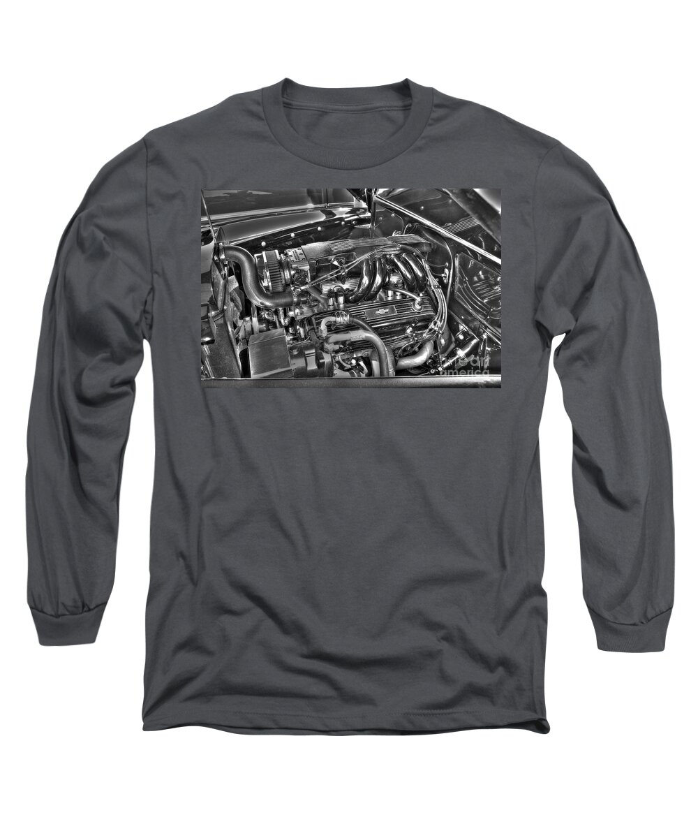 Chevy Long Sleeve T-Shirt featuring the photograph 48 Chevy Block by Anthony Wilkening