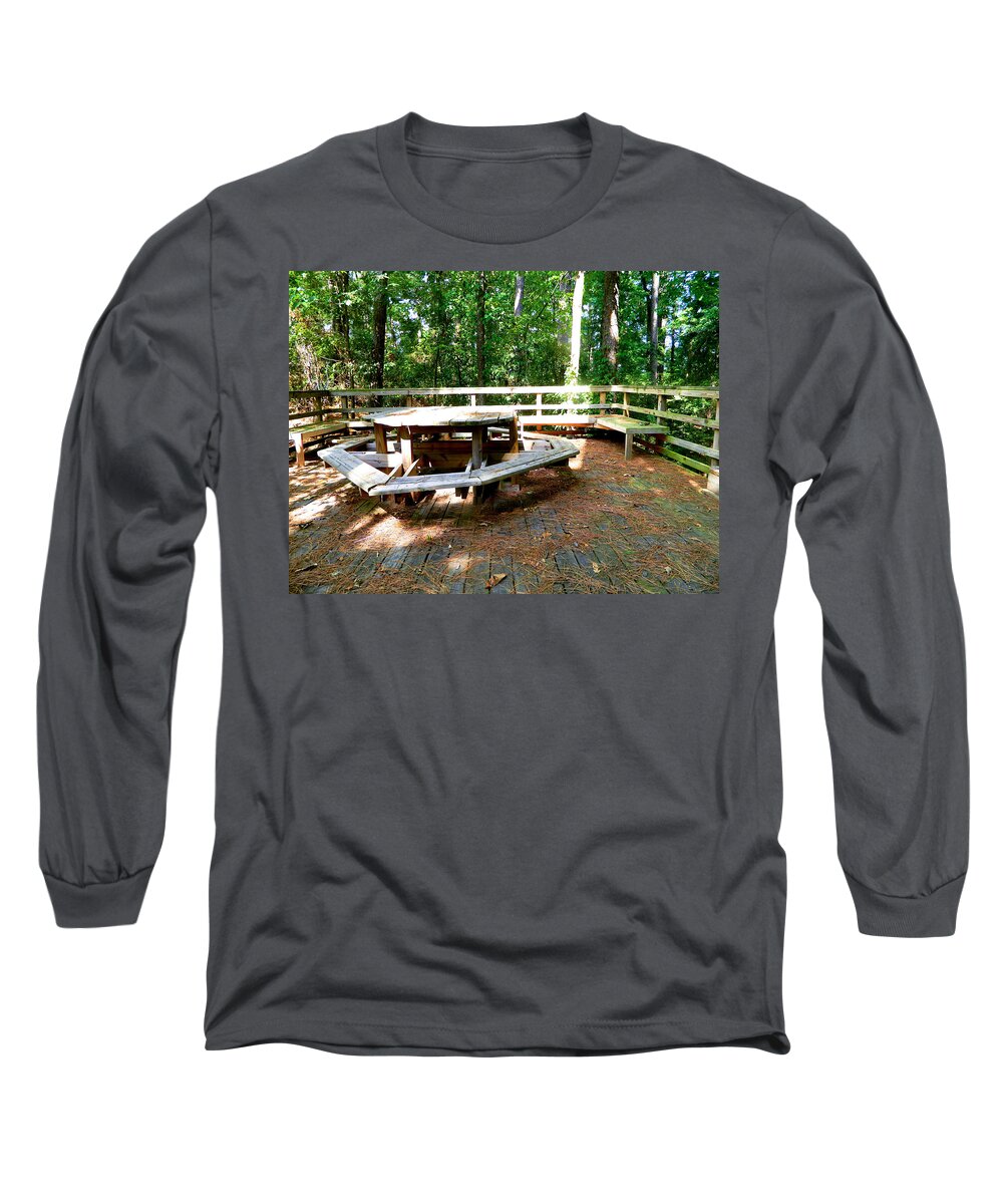 Place Long Sleeve T-Shirt featuring the photograph A Place For Gathering by Ester McGuire