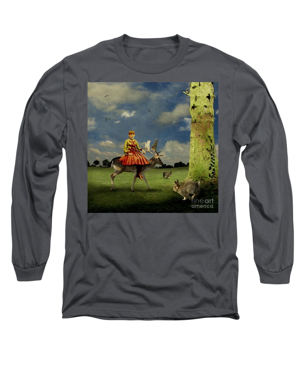 Alice In Wonderland Long Sleeve T-Shirt featuring the photograph Alice by Martine Roch