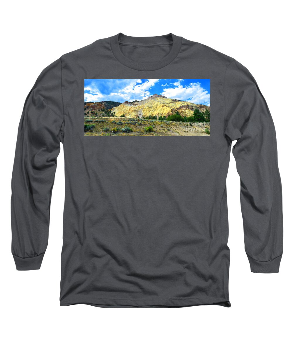 Wilderness Long Sleeve T-Shirt featuring the photograph Big Rock Candy Mountain - Utah by Donna Greene