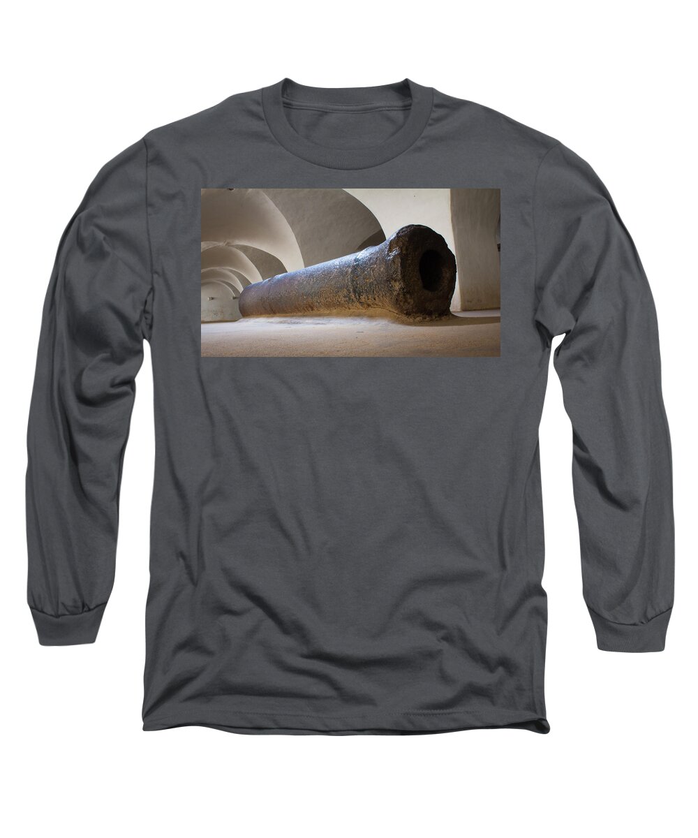 Srirangapatnam Long Sleeve T-Shirt featuring the photograph Canon by SAURAVphoto Online Store