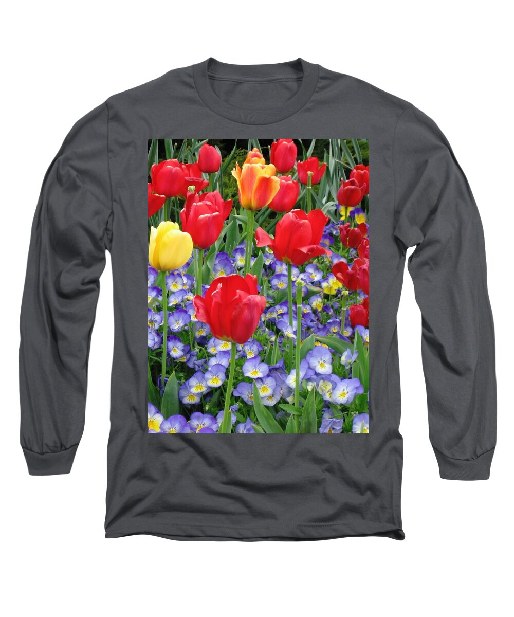 Flowers Long Sleeve T-Shirt featuring the photograph Exultation by Rory Siegel