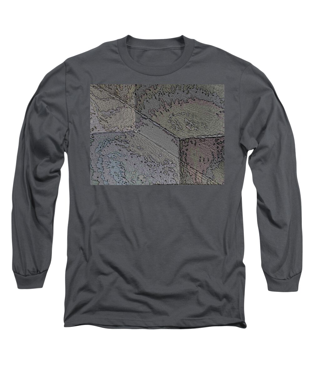 Abstract Long Sleeve T-Shirt featuring the digital art Facade 8 by Tim Allen