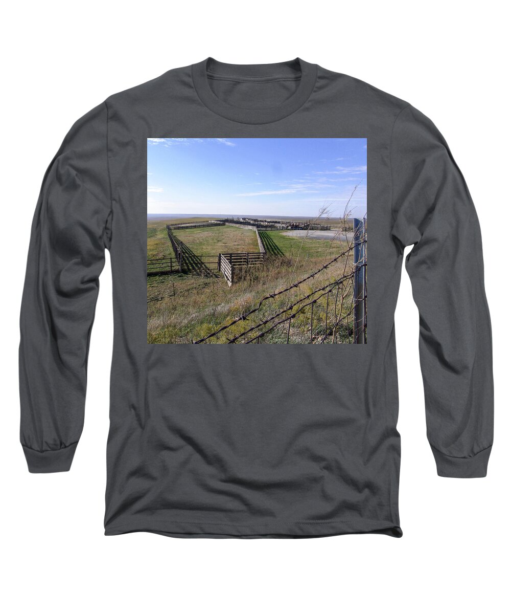 Fences Long Sleeve T-Shirt featuring the photograph Fences by Al Griffin