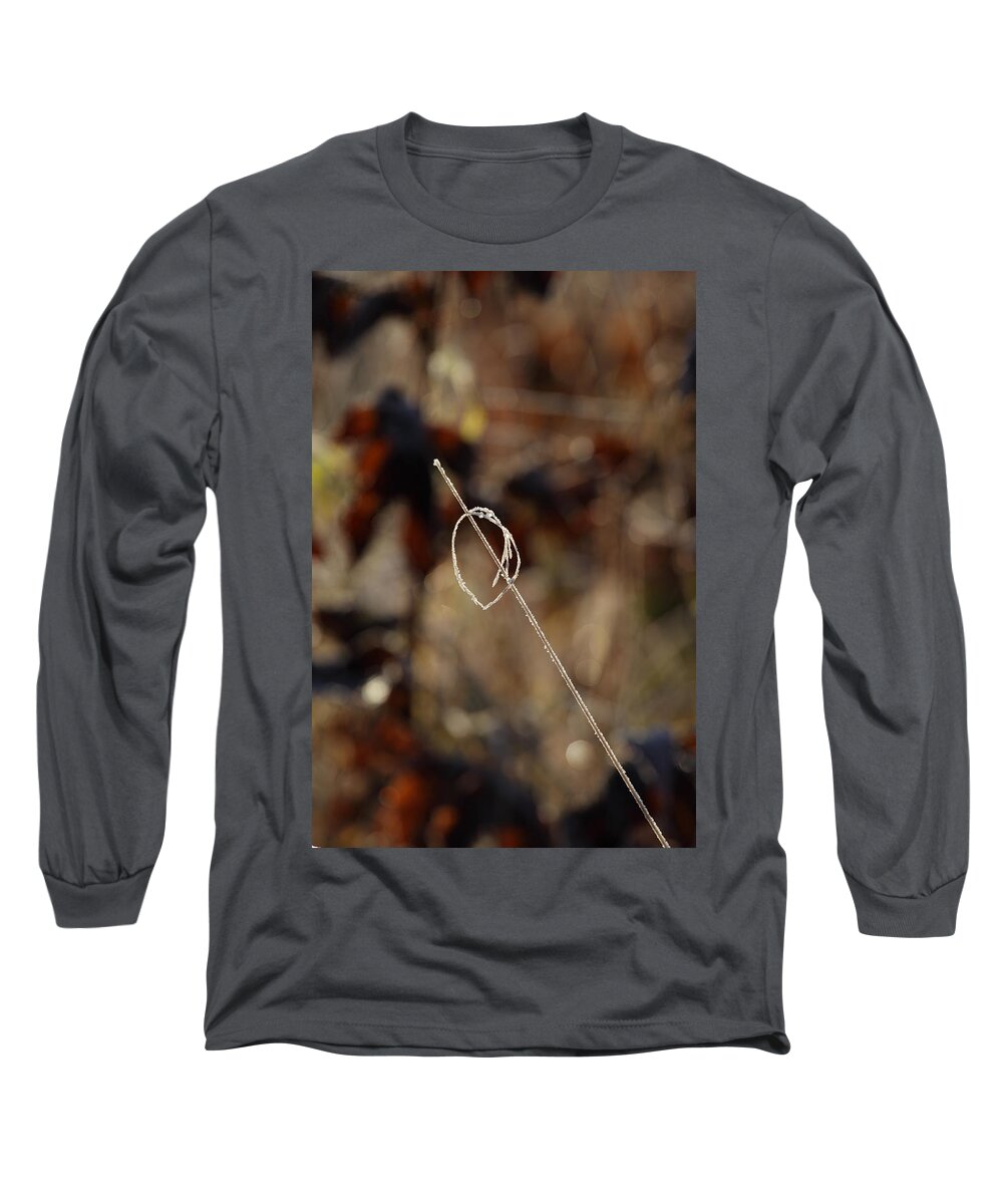 Season Long Sleeve T-Shirt featuring the photograph Frost covered grass by Ulrich Kunst And Bettina Scheidulin