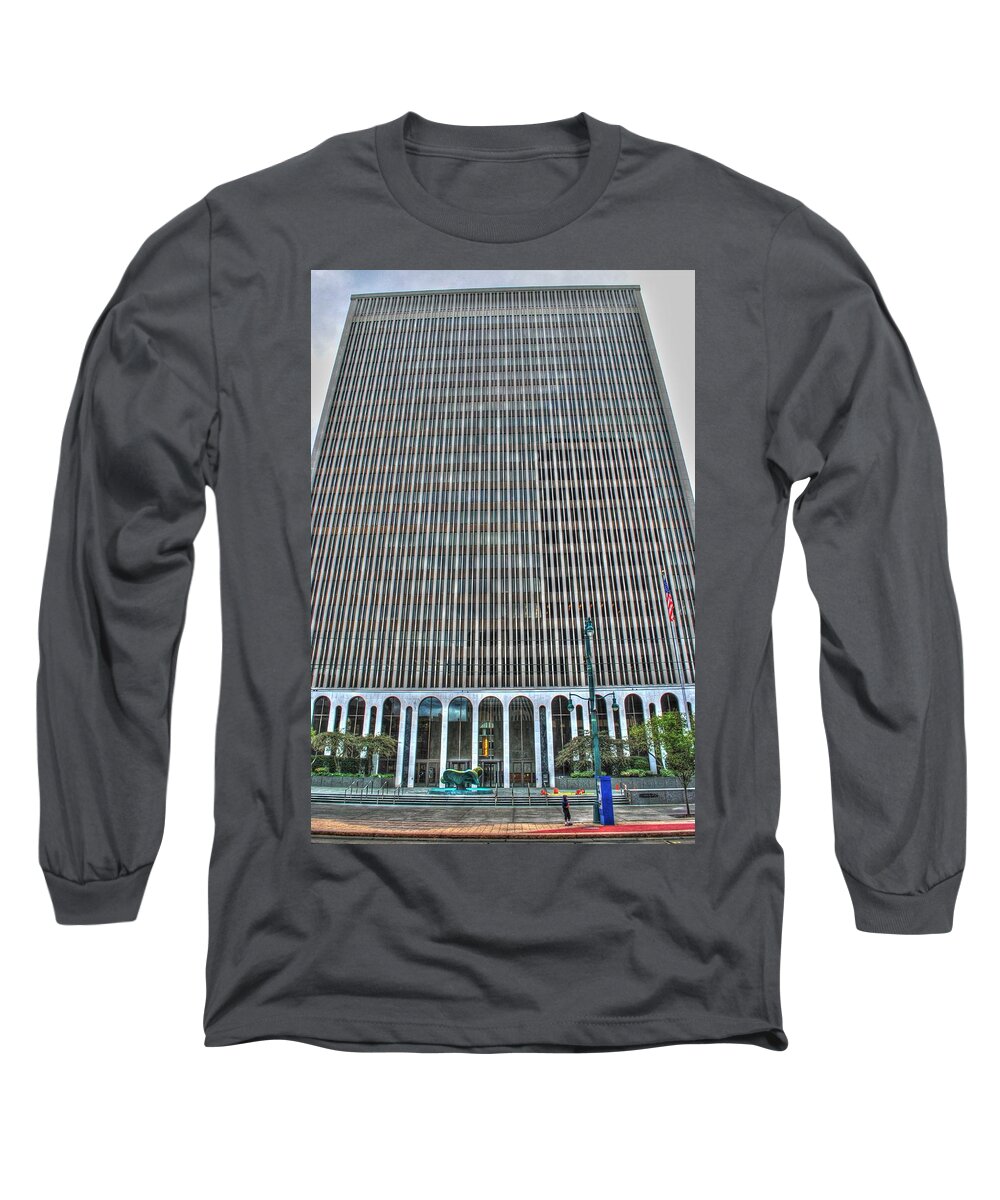  Long Sleeve T-Shirt featuring the photograph Giant Bank of M and T by Michael Frank Jr