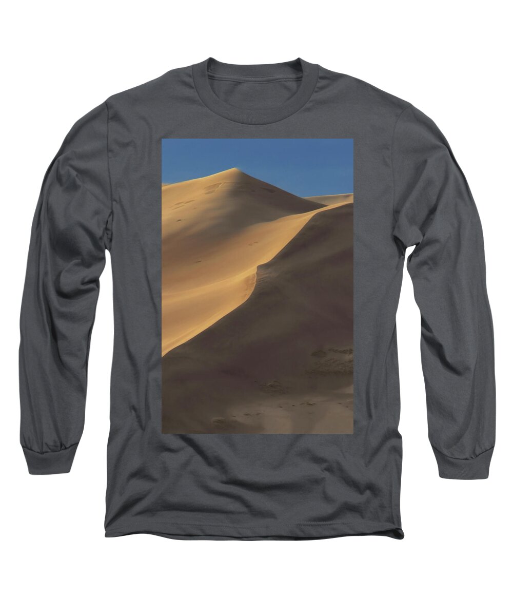 Sand Dunes Long Sleeve T-Shirt featuring the photograph Golden Dunes by Dave Mills