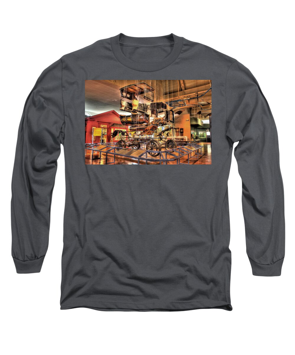  Long Sleeve T-Shirt featuring the photograph Henry Ford Museum Display Dearborn MI by Nicholas Grunas