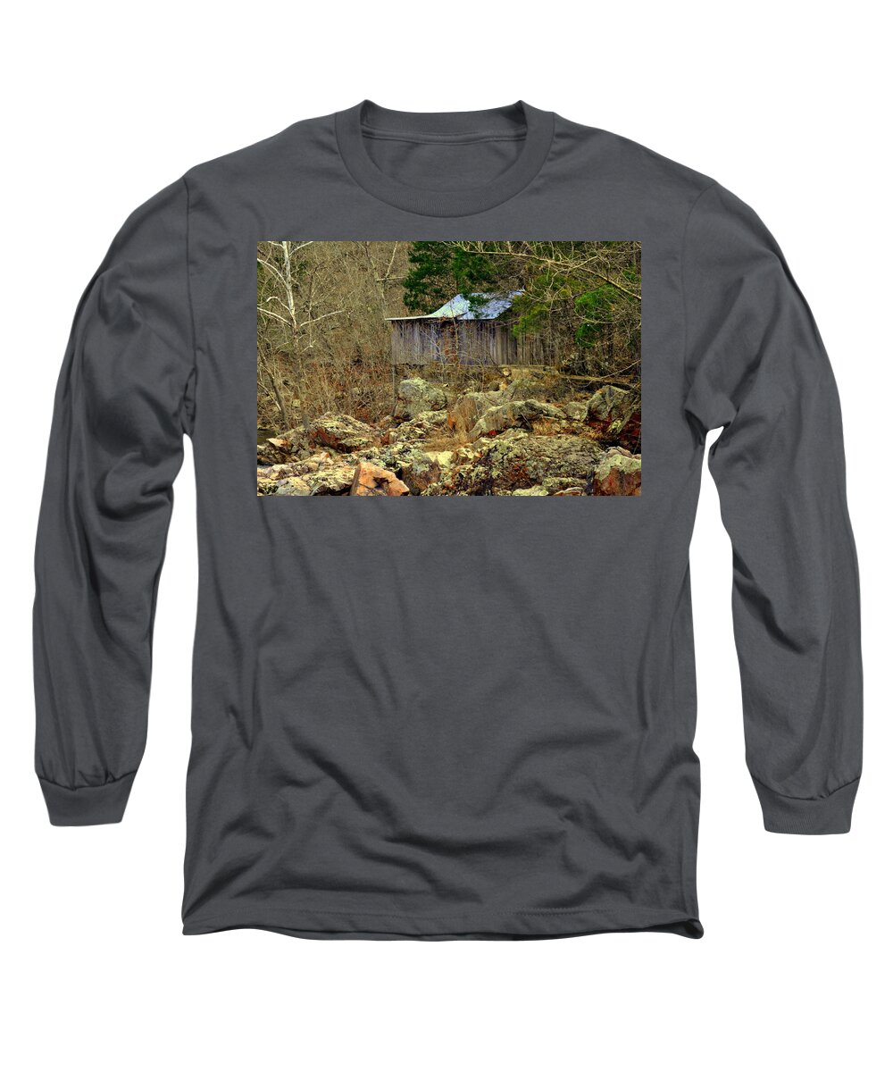 Mill Long Sleeve T-Shirt featuring the photograph Klepzig Mill by Marty Koch