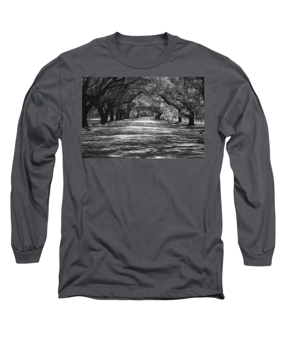 Mobley Long Sleeve T-Shirt featuring the photograph Mobley Oaks by Jean Macaluso