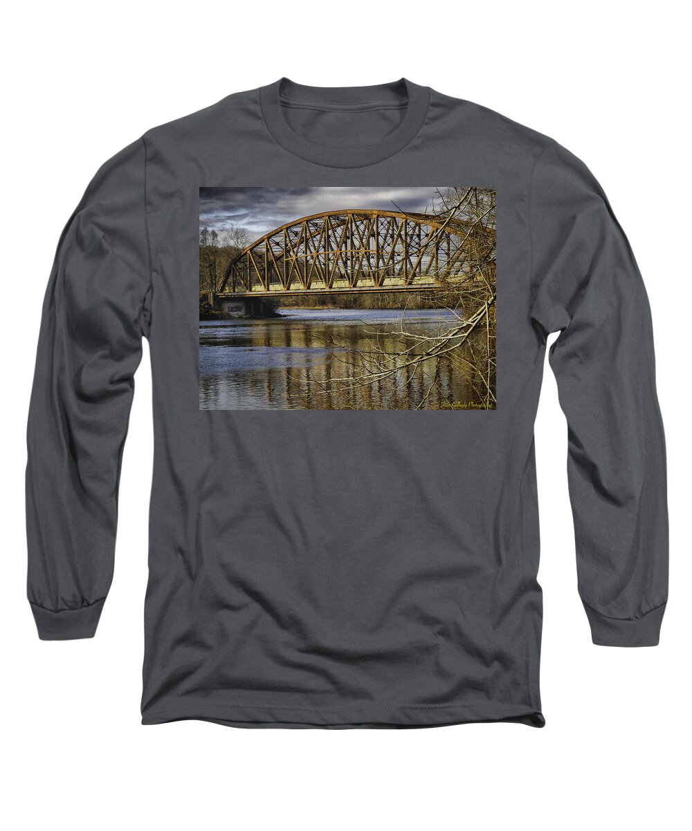 Landscape Long Sleeve T-Shirt featuring the photograph Old Iron Bridge by Fran Gallogly