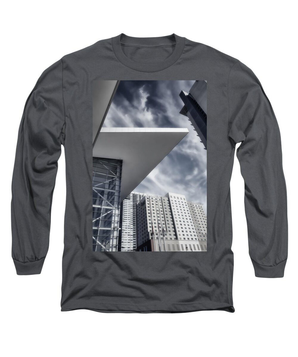 Architecture Long Sleeve T-Shirt featuring the photograph Orwellian by Joan Carroll