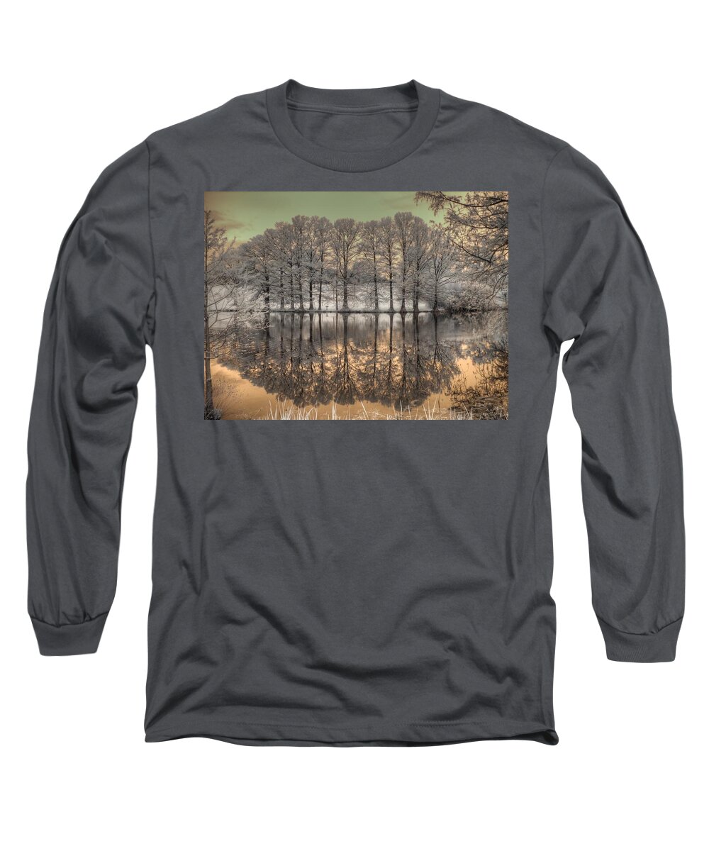 Landscape Long Sleeve T-Shirt featuring the photograph Reflections by Jane Linders