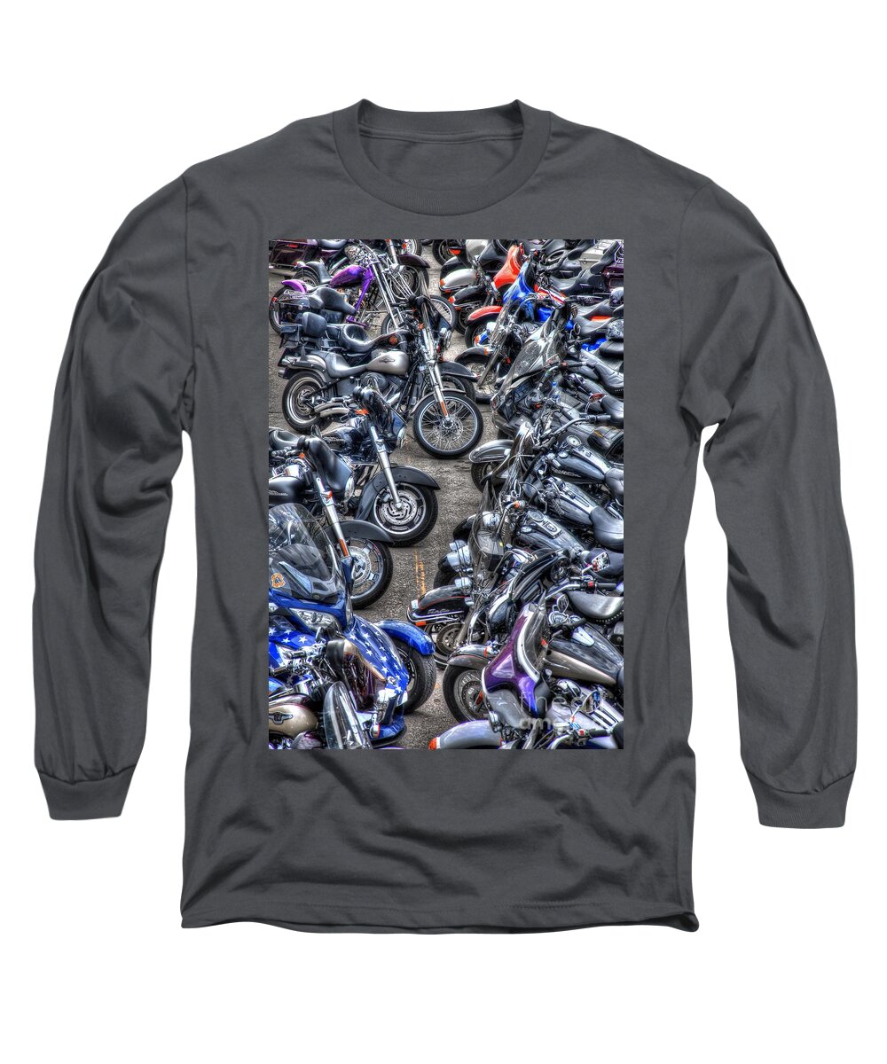 Harley Davidson Long Sleeve T-Shirt featuring the photograph Ride And Shine by Anthony Wilkening