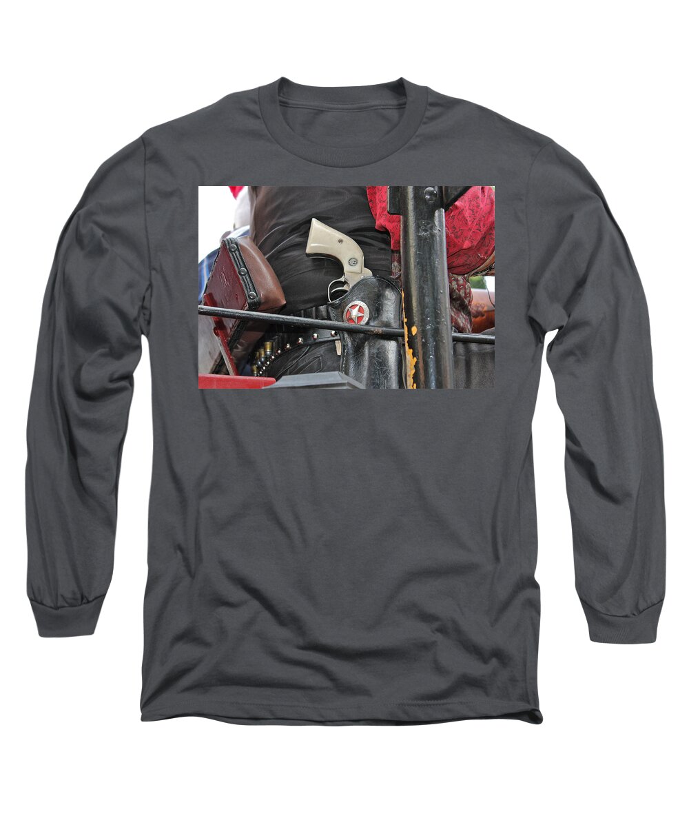 Wild West Long Sleeve T-Shirt featuring the photograph Stagecoach Guard by Bill Owen