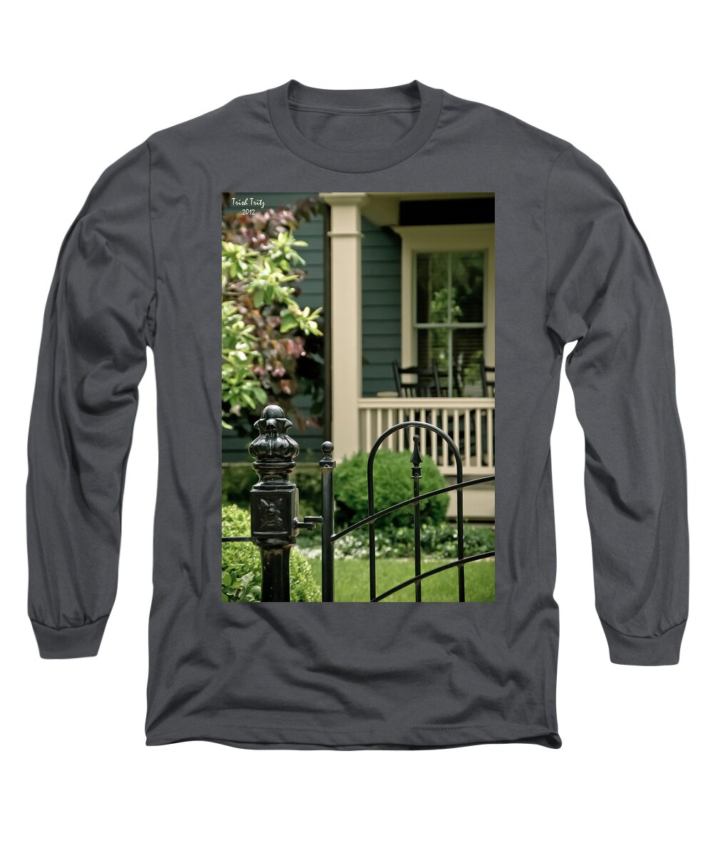 Porch Long Sleeve T-Shirt featuring the photograph Sunday Afternoon In Doylestown by Trish Tritz