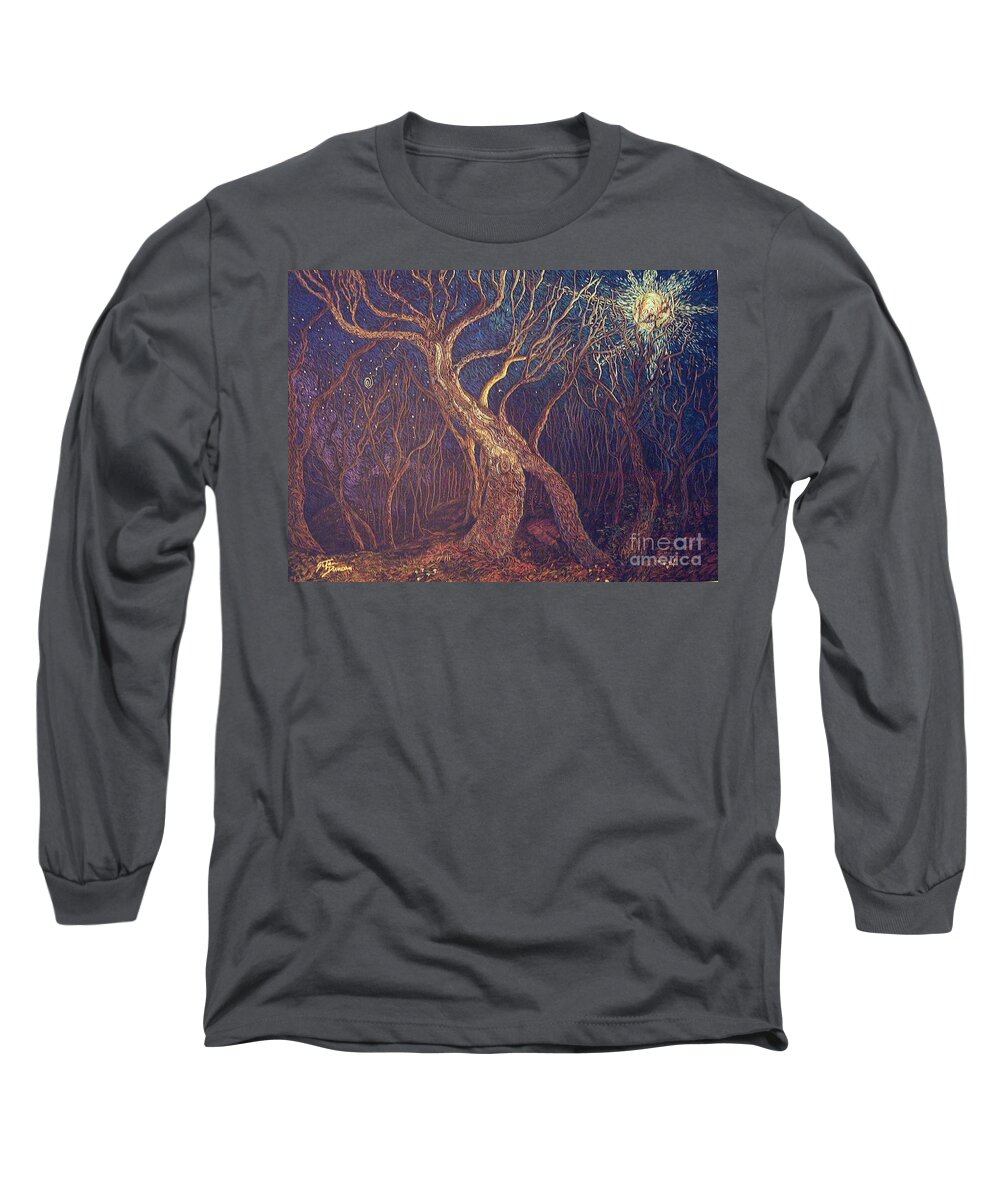 Tuscony Long Sleeve T-Shirt featuring the painting The Last Tango by Stefan Duncan