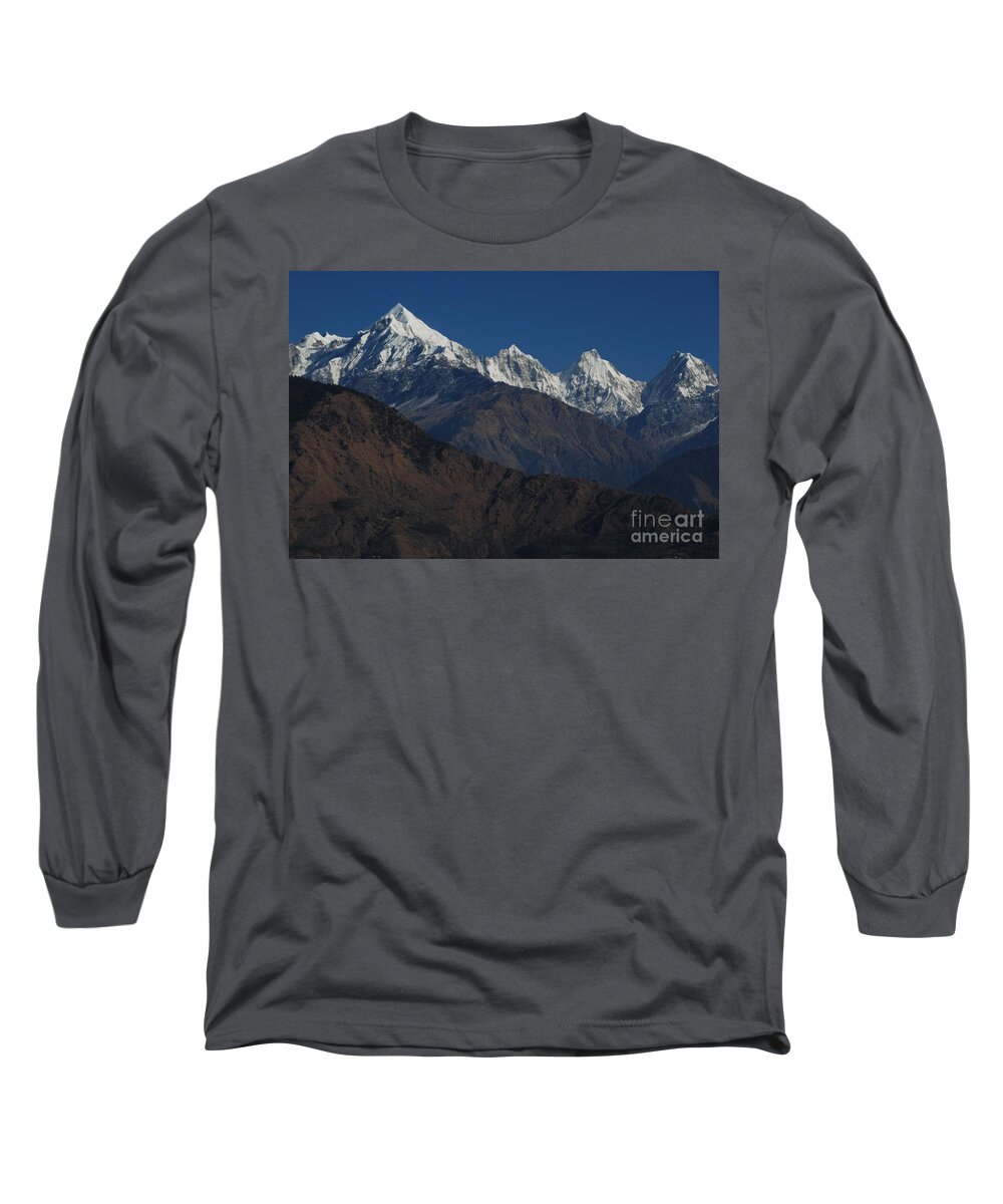 Panchchuli Long Sleeve T-Shirt featuring the photograph The Panchchuli Range by Fotosas Photography