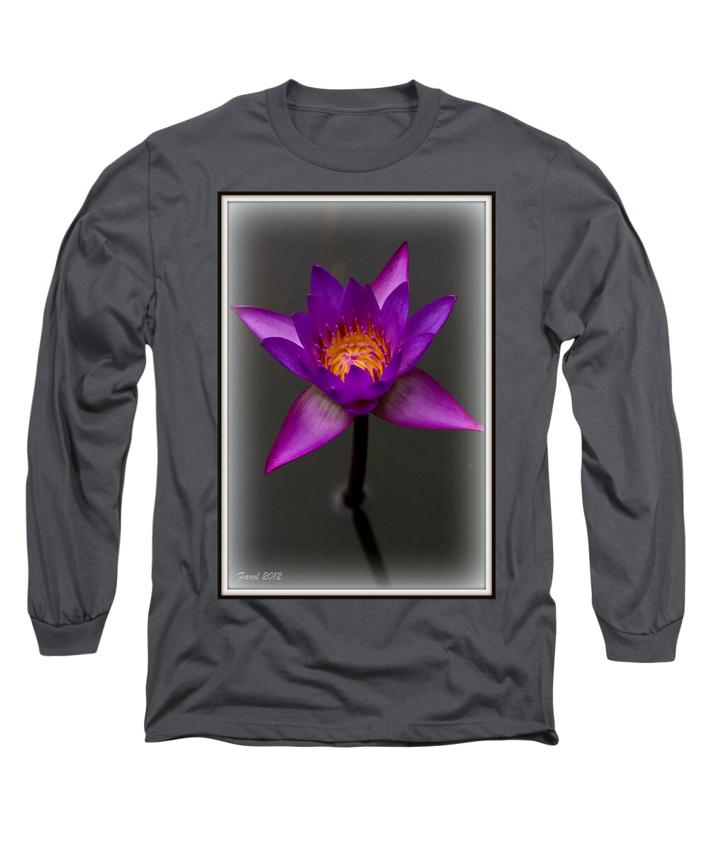 Water Long Sleeve T-Shirt featuring the photograph Water Lily by Farol Tomson