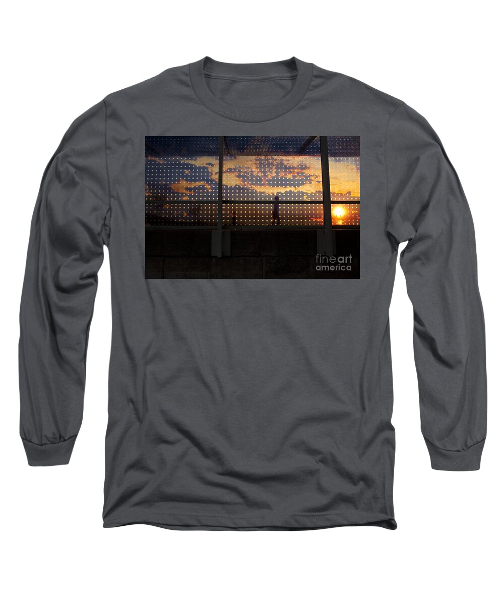 Olympic Sculpture Park Long Sleeve T-Shirt featuring the photograph Abstract Silhouettes #1 by Jim Corwin