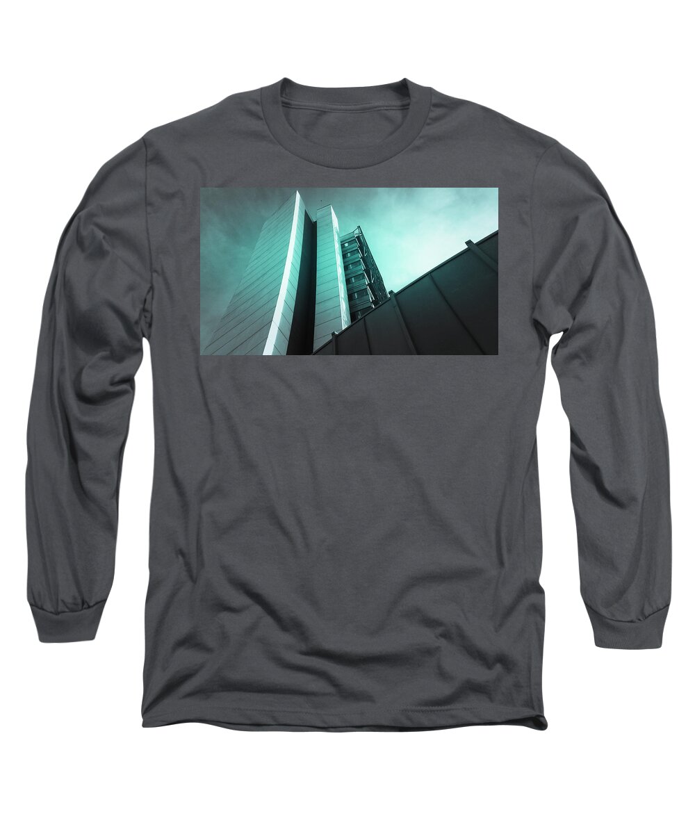 Monochrome Long Sleeve T-Shirt featuring the photograph Architecture #1 by Pedro Fernandez