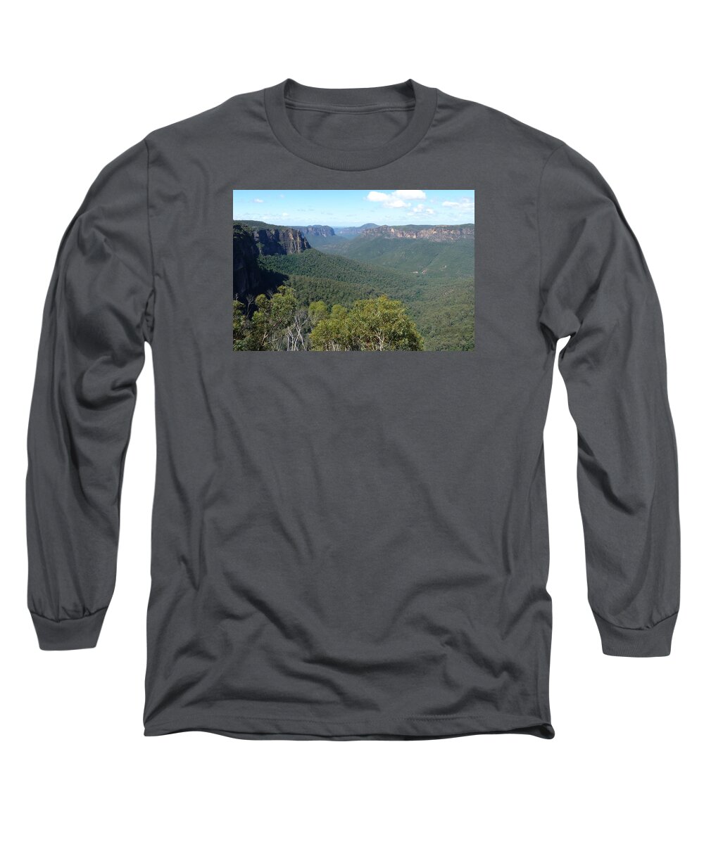 Australia Long Sleeve T-Shirt featuring the photograph Blue Mountains by Carla Parris