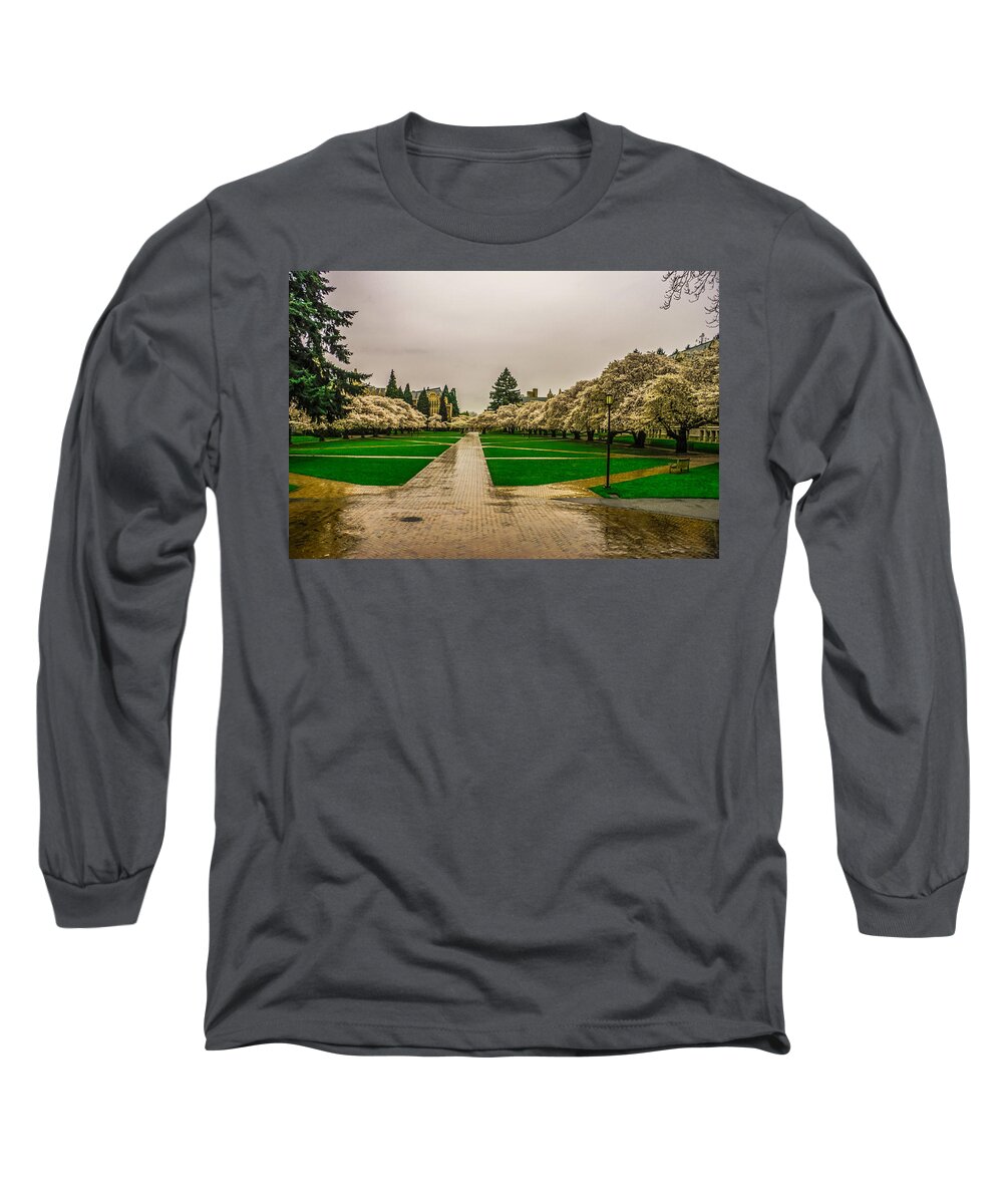 Cherry Trees Long Sleeve T-Shirt featuring the photograph Cherry Blossoms #2 by Jerry Cahill