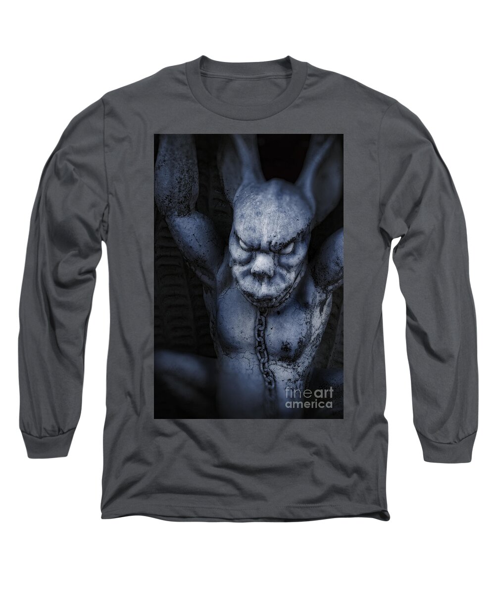 Demon Long Sleeve T-Shirt featuring the photograph Demon #1 by HD Connelly