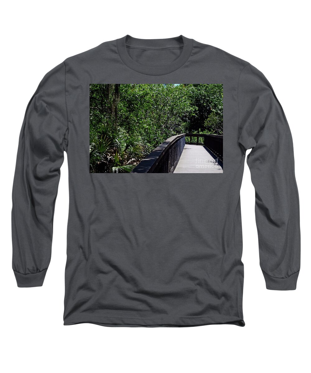 Path Long Sleeve T-Shirt featuring the photograph Enchanted Walk #2 by Gary Wonning