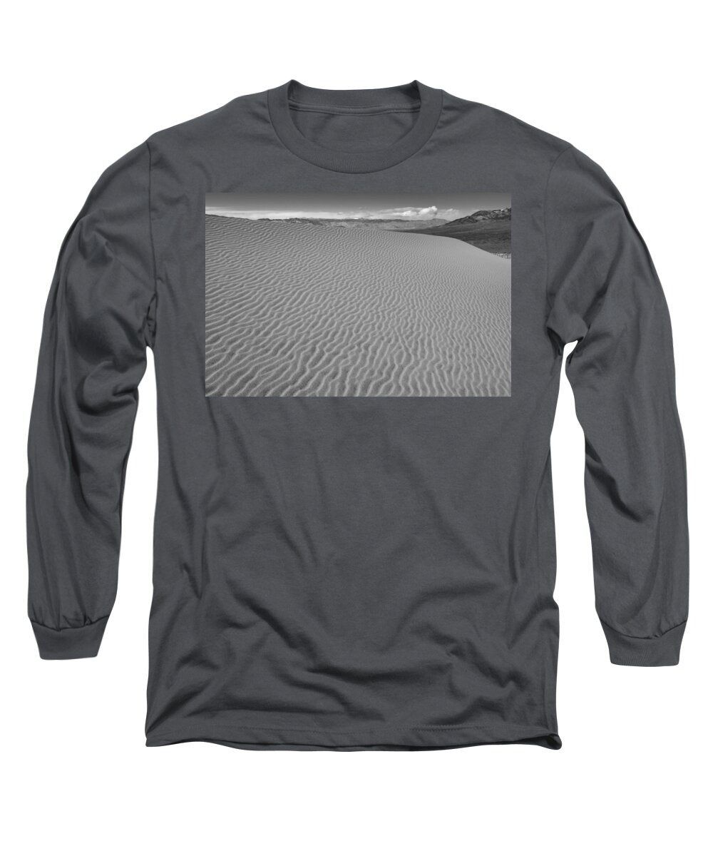 Death Valley Long Sleeve T-Shirt featuring the photograph Eureka Dunes in Death Valley National Park #2 by Rick Pisio