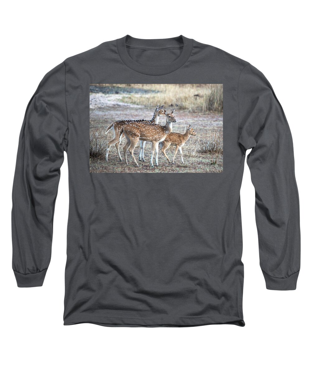 Wildlife Long Sleeve T-Shirt featuring the photograph Family outing #1 by Pravine Chester