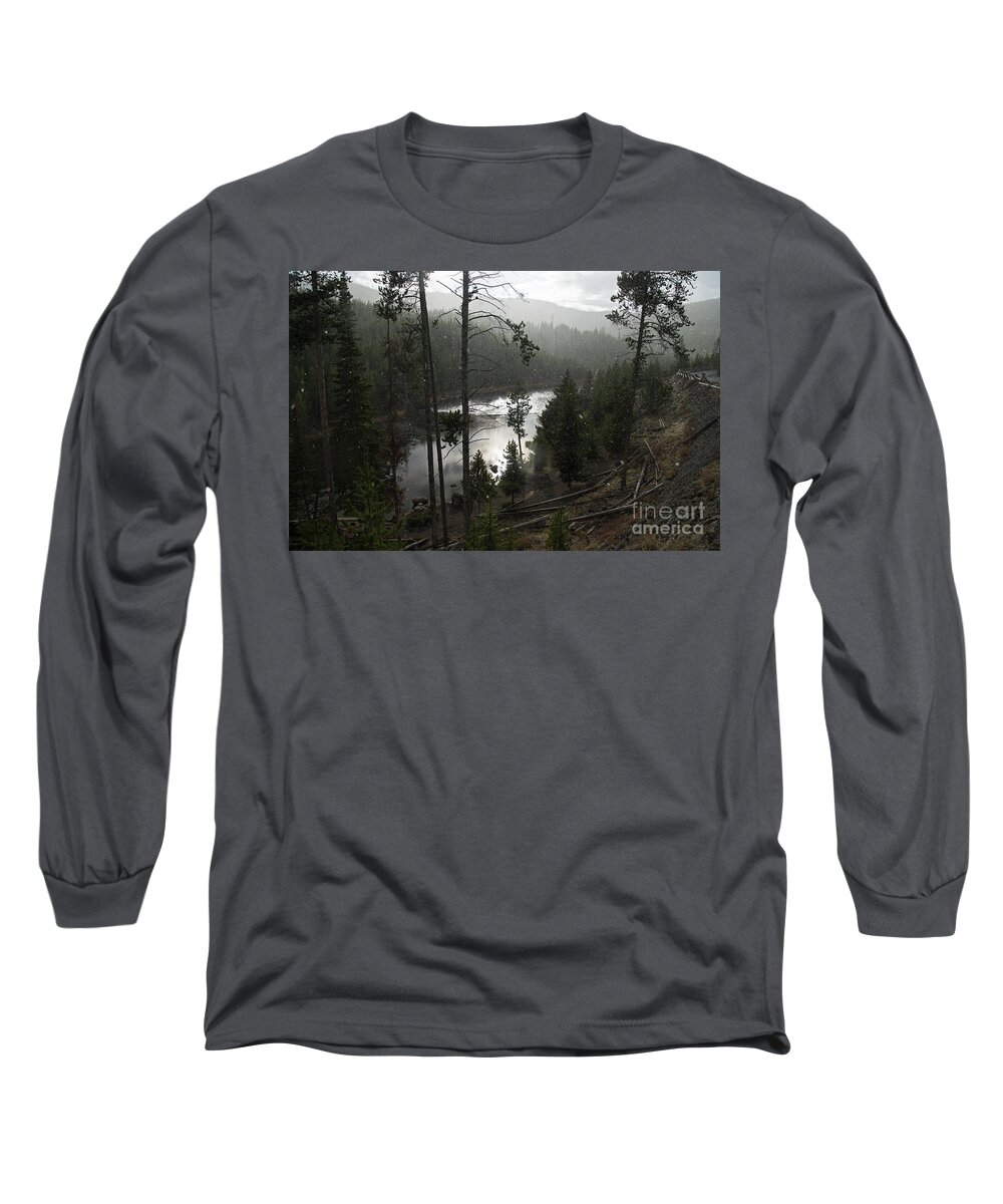 Firehole Long Sleeve T-Shirt featuring the photograph Firehole river in Yellowstone #2 by Cindy Murphy - NightVisions