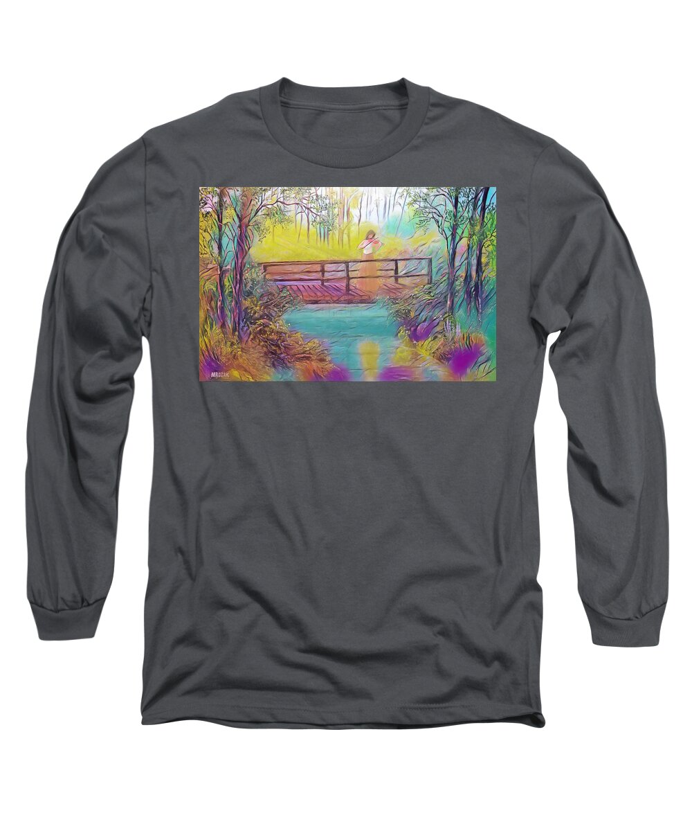 Violin Long Sleeve T-Shirt featuring the painting Harmany #1 by Michael Mrozik